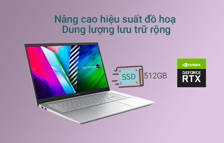 Laptop ASUS Vivobook Pro M3500QC-L1388W | Nâng cao hiệu suất đồ họa