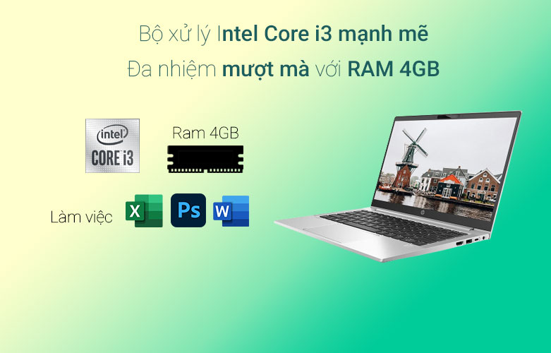 Laptop HP Probook 430 G8 (614K6PA) | Đa nhiệm mượt mà