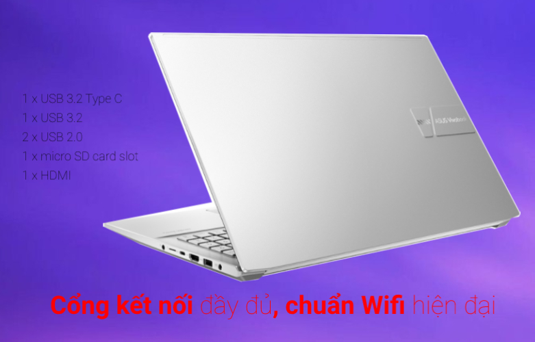 Laptop ASUS Vivobook Pro M3500QC-L1327W | Đa dạng cổng kết nối