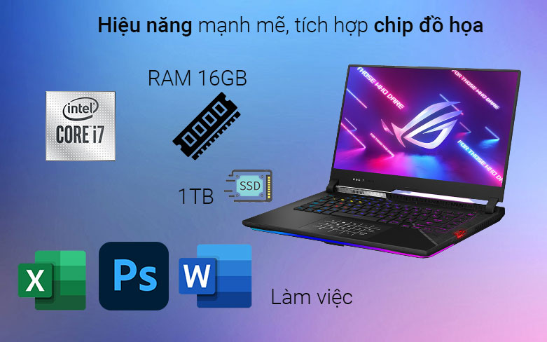 Laptop Asus ROG Strix SCAR G533ZM-LN013W (i7-12700H) | Hiệu năng mạnh mẽ