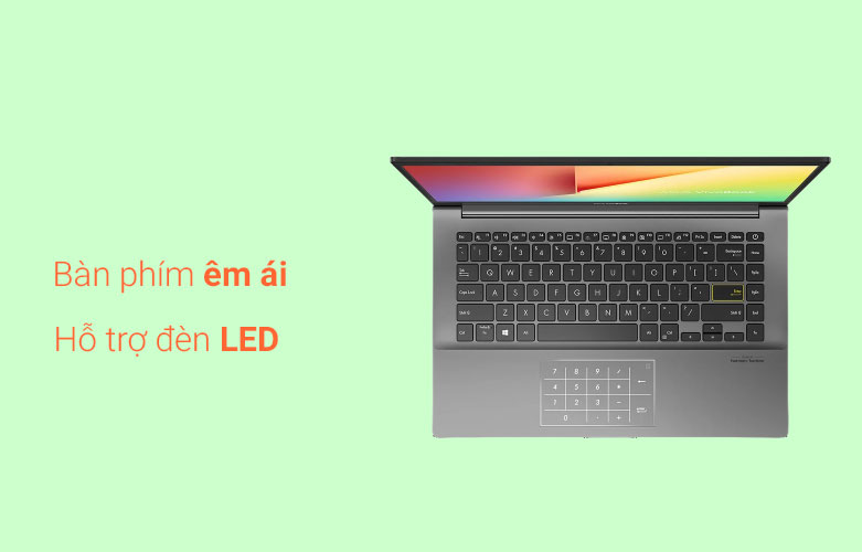 Laptop Asus Vivobook S433EA-AM2307W | Bàn phím êm ái