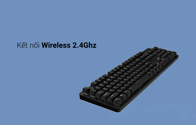 Bàn phím cơ không dây Dare-U EK810G| Kết nối Wireless