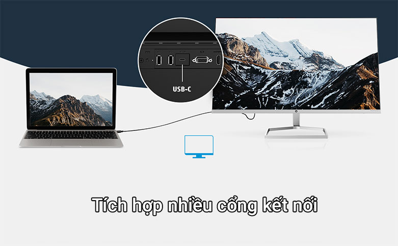 Màn hình LCD HP M27fd 27 inch | Tích hợp nhiều cổng kết nối