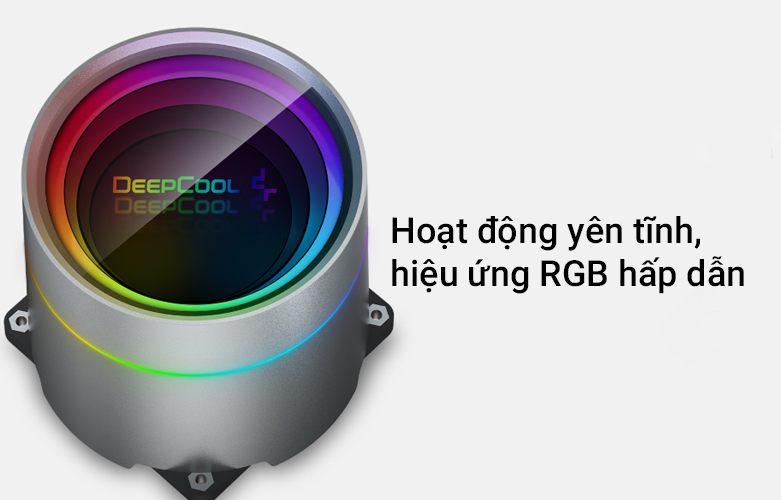 Tản nhiệt nước CPU AIO Deepcool CASTLE 240EX A-RGB| Hoạt động yến tĩnh