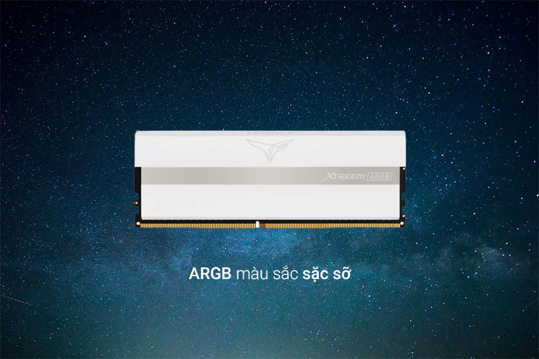 RAM desktop TEAM T-Force XTREEM White ARGB 32GB| Màu sắc sặc sỡ