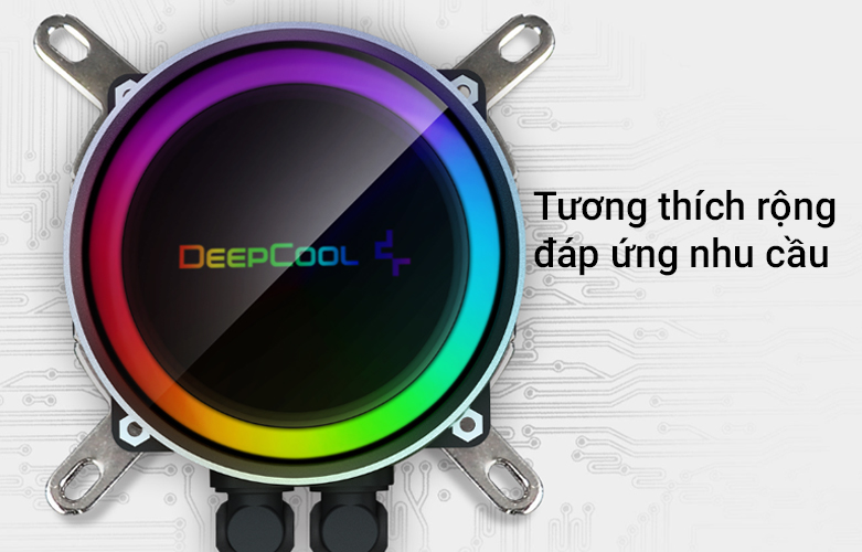 Tản nhiệt nước CPU AIO Deepcool CASTLE 240EX A-RGB| Tương thích rộng đáp ứng nhu cầu