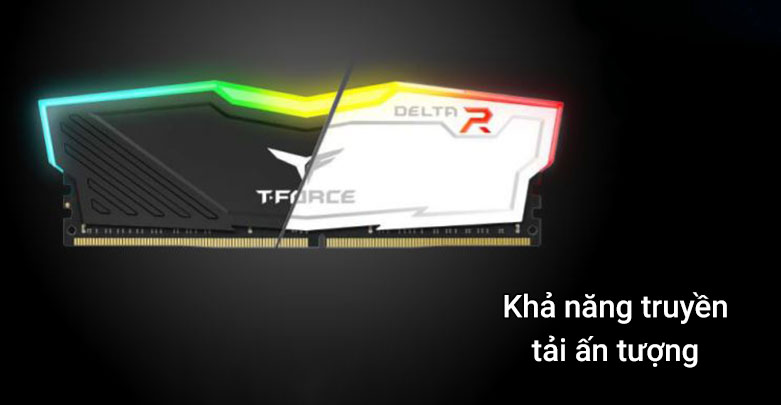 RAM Team T-Force Delta White RGB 32GB| Khả năng truyền 