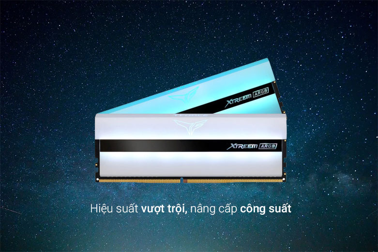 RAM desktop TEAM T-Force XTREEM White ARGB 32GB| Hiệu suất vượt trội