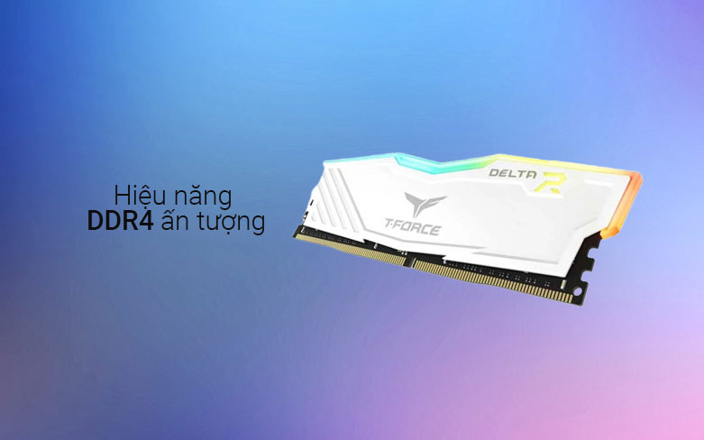 RAM Team T-Force Delta White RGB 8GB| Hiệu năng DDR4