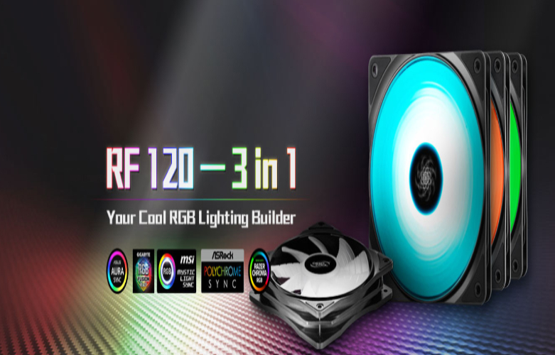 Quạt case Deepcool RF120 3 IN 1 RGB| Thiết kế nhỏ gọn