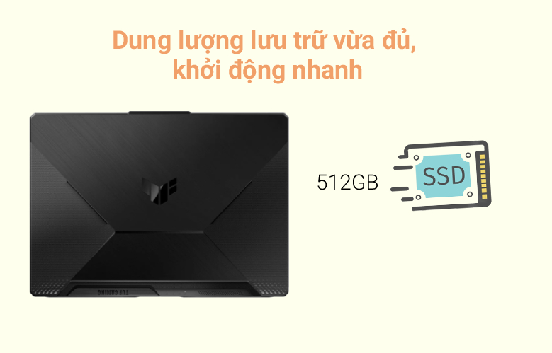 Laptop ASUS TUF Gaming FA506IHR-HN019W| Dung lượng lưu trữ vừa đủ 