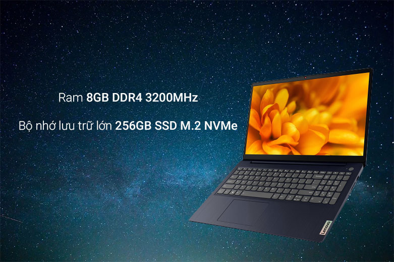 Laptop Lenovo IdeaPad 3 15ITL6 82H800M5VN| Bộ nhớ Ram 