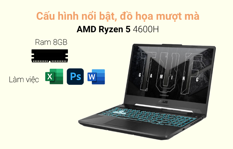 Laptop ASUS TUF Gaming FA506IHR-HN019W| Cấu hình nổi bật 