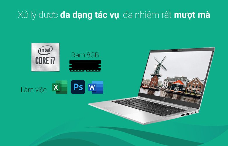 Laptop HP Probook 430 G8 614L1PA | Đa nhiệm mượt mà