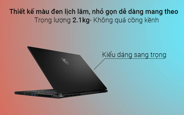 Laptop MSI Stealth GS66 12UGS-227VN (Đen) | Thiết kế lịch lãm