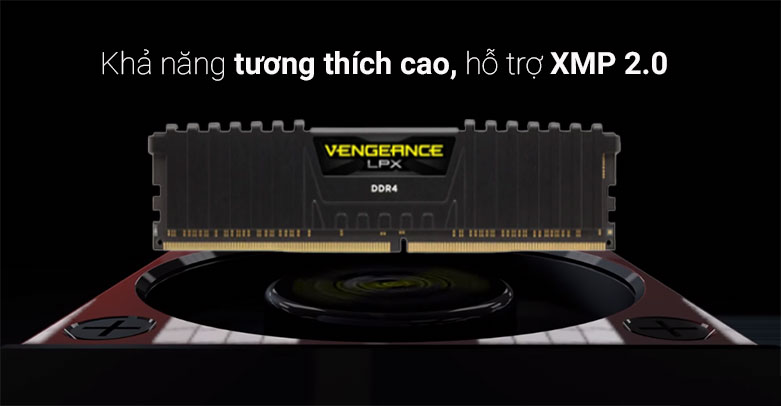 Ram Corsair Vengeance LPX Black Heat spreader (CMK16GX4M1E3200C16) | Khả năng tương thích cao