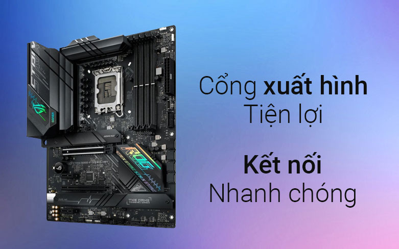 Bo mạch chính/ Mainboard Asus ROG STRIX B660-F Gaming Wifi | Đa dạng cổng kết nối