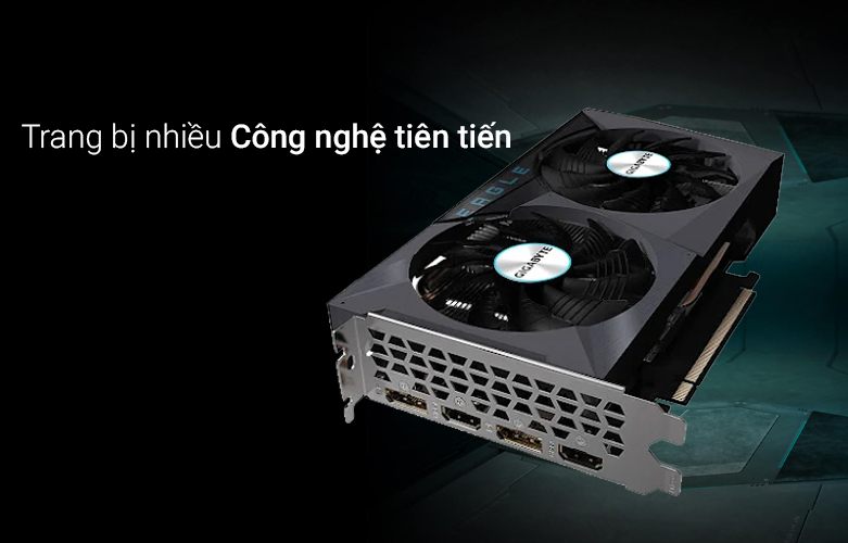 Card màn hình GIGABYTE GeForce RTX 3050 EAGLE OC | Cổng kết nối tiên tiến