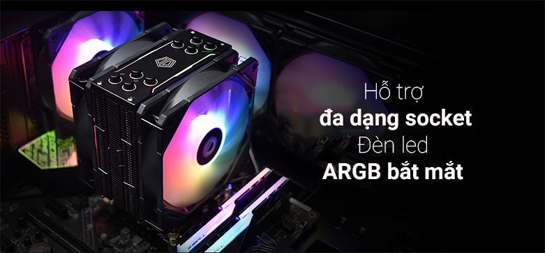 Tản nhiệt khí CPU Id Cooling Se-224-Xt Argb V3 | ARGB bắt mắt