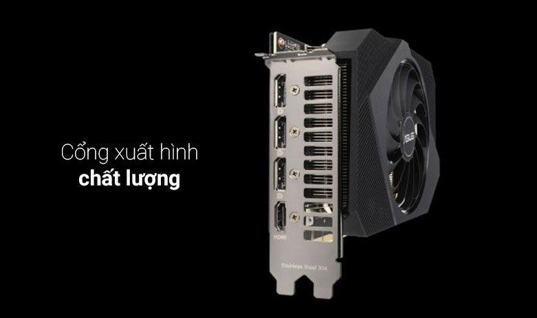 VGA ASUS Phoenix GeForce RTX 3050 8GB GDDR6 / Cổng xuất hình chất lượng