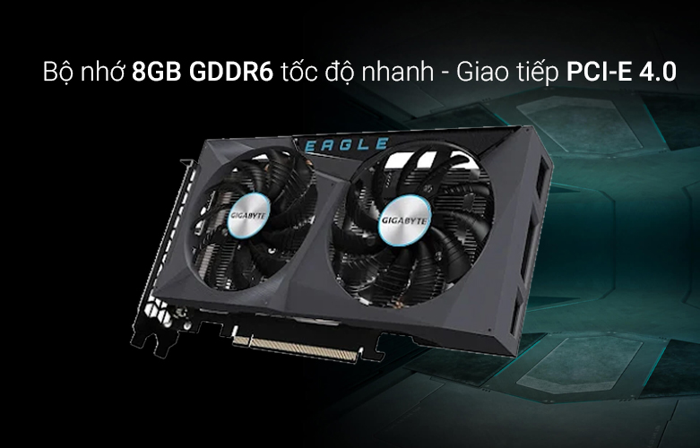 Card màn hình GIGABYTE GeForce RTX 3050 EAGLE OC | Bộ nhớ tăng tốc nhanh
