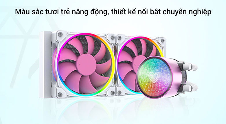 Tản nhiệt nước Id-Cooling Pinkflow 240 Diamond | Màu sắc tương trẻ năng động