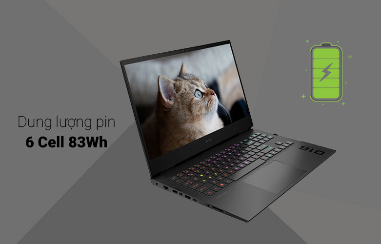 Laptop HP OMEN 16-b0177TX 5Z9Q8PA | Dung lượng pin ổn định