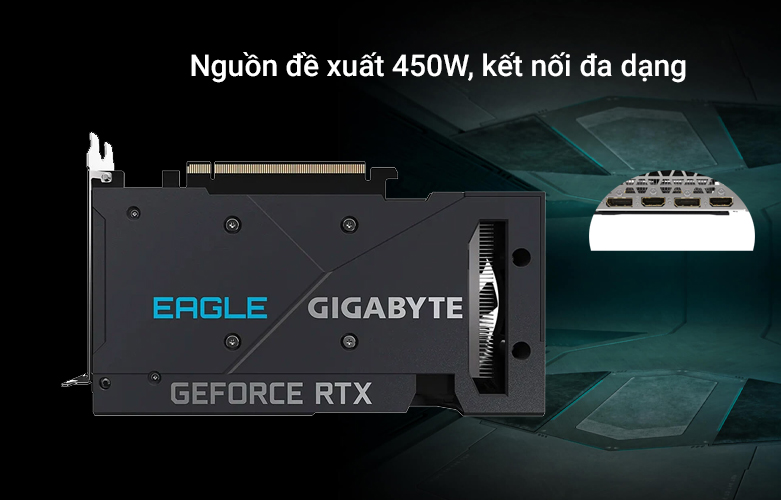 Card màn hình GIGABYTE GeForce RTX 3050 EAGLE OC | Đa dạng cổng kết nối