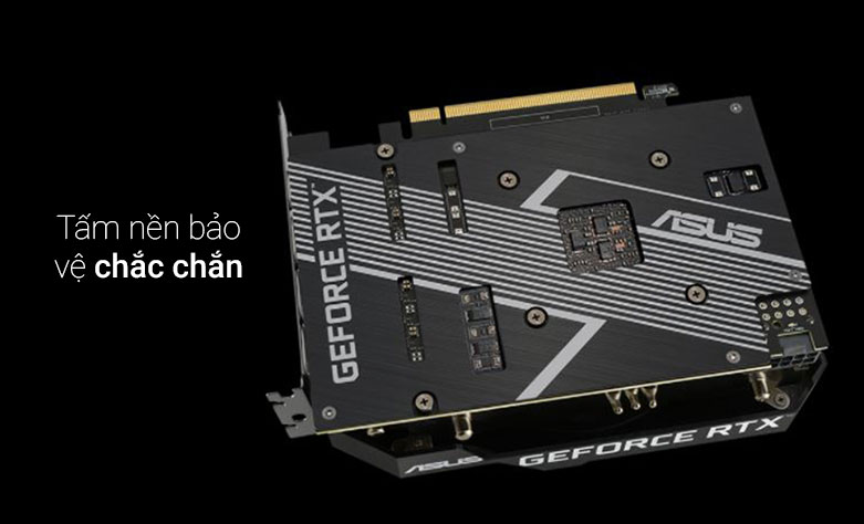 VGA ASUS Phoenix GeForce RTX 3050 8GB GDDR6 / Tấm nền bảo vệ chắc chắn