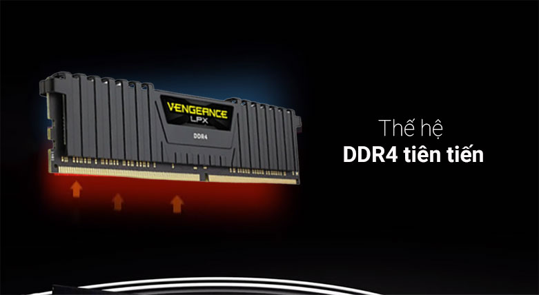 Ram Corsair Vengeance LPX Black Heat spreader (CMK16GX4M1E3200C16) | Thế hệ ddr4 tiên tiến