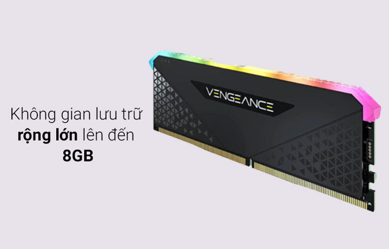 RAM desktop CORSAIR Vengeance RGB RS | Không gian lưu trữ lớn