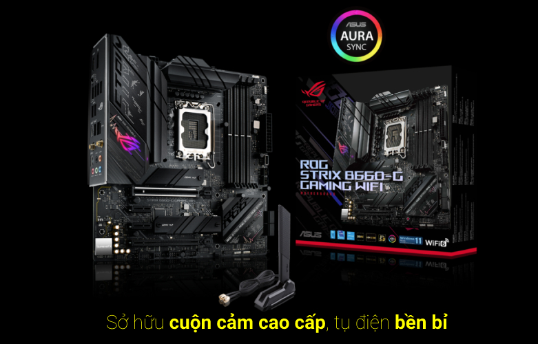 Mainboard ASUS ROG STRIX B660-G GAMING WIFI / Cuộn cảm cao cấp