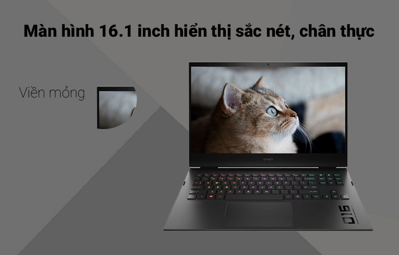 Laptop HP OMEN 16-b0177TX 5Z9Q8PA | Màn hình sắc nét full HD