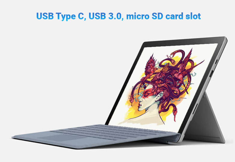 Laptop MICROSOFT Surface Pro 7 VDV-00001  |  Đa dạng kết nối