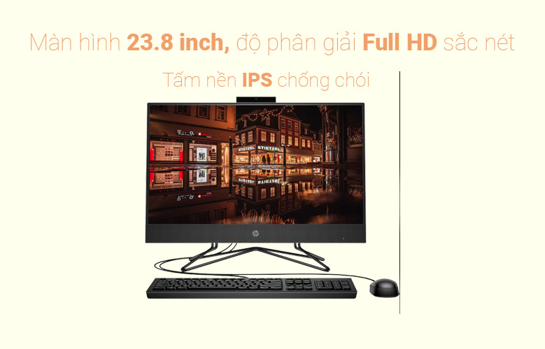 PC HP AIO 205 Pro G4 31Y21PA | Màn hình sắc nét