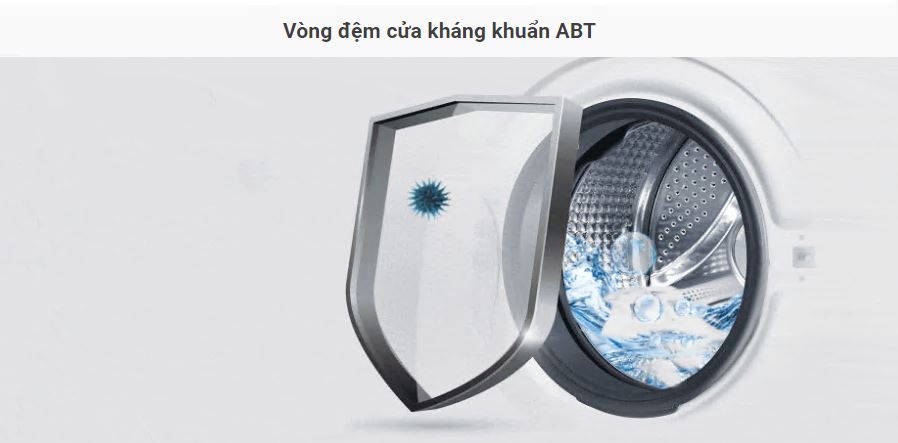 Máy giặt Aqua Inverter 9 kg AQD-D900F.W | Vòng đệm kháng khuẩn