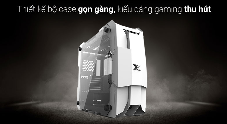 Case XIGMATEK X7 WHITE (EN46225) | kiểu dáng gaming thu hút