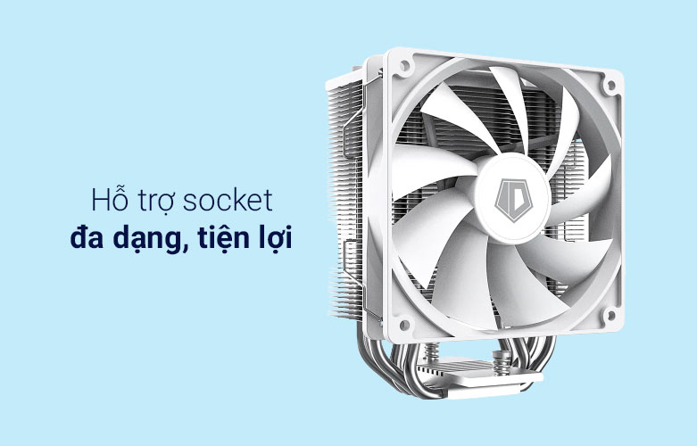 Tản nhiệt khí Cpu Id-Cooling Se-214-Xt Argb White | Hỗ trợ socket tiện lợi