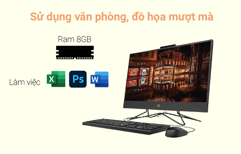 PC HP AIO 205 Pro G4 31Y21PA | Đồ họa mượt mà