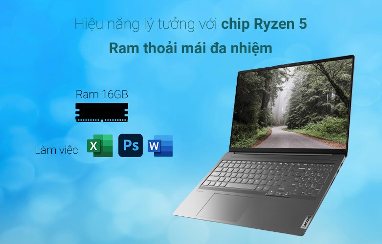 Laptop Lenovo IdeaPad 5 Pro 16ACH6 82L500WMVN | Hiệu năng ryzen 5
