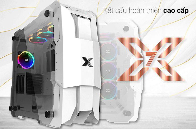 Case XIGMATEK X7 WHITE (EN46225) | kết cấu hoàn thiện cao cấp