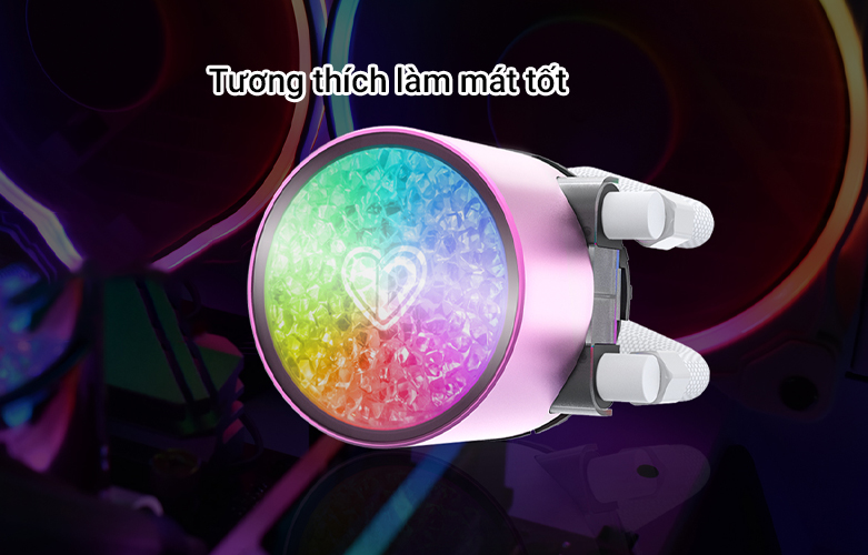 Tản Nhiệt Nước Id-Cooling Pinkflow 240 Diamond Purple | Tương thích làm mát tốt