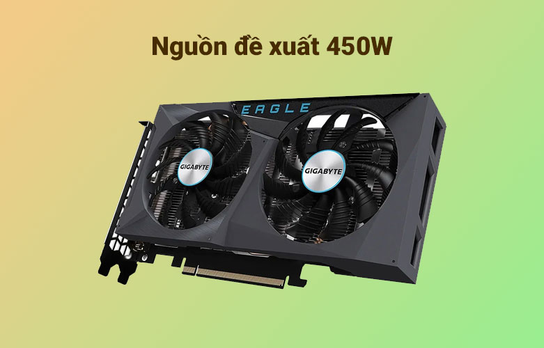 Card màn hình GIGABYTE GeForce RTX 3050 EAGLE 8GB GDDR6 | Nguồn đề xuất 450W