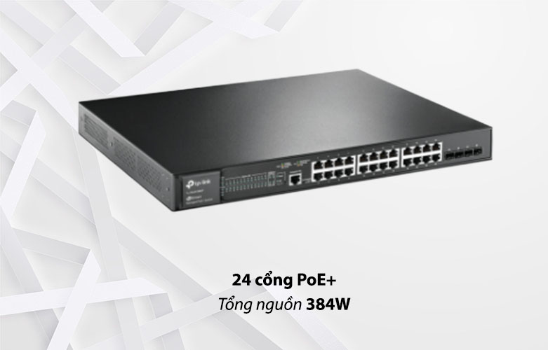 Thiết bị mạng TP-Link TL-SG3428MP 28-Port Gigabit L2 Managed Switch with 24-Port PoE+ |  Tổng nguồn 384W