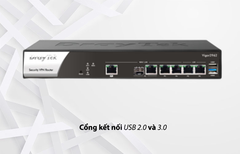 Thiết bị mạng DrayTek Vigor2962 | Cổng kết nối USB