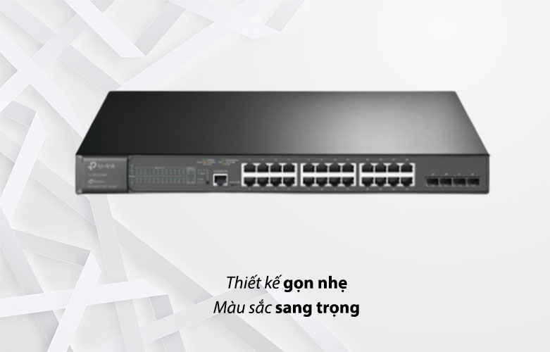 Thiết bị mạng TP-Link TL-SG3428MP 28-Port Gigabit L2 Managed Switch with 24-Port PoE+ |  Thiết kế sang trọng