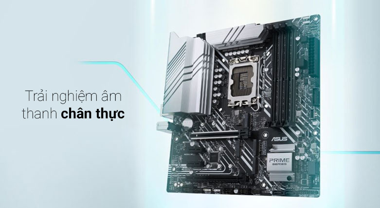 Mainboard ASUS PRIME Z690M-PLUS D4 | Trải nghiệm âm thanh chân thực
