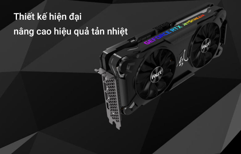 Card màn hình Palit RTX3070 JETSTREAM 8GB 8GB GDDR6 | Thiết kế hiện đại