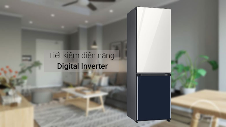 Tủ lạnh Samsung Inverter 339 lít RB33T307029/SV | Tiết kiệm điện năng