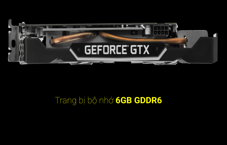 Card màn hình Palit GTX1660TI DUAL 6GB GDDR6 | Trang bị bộ nhớ 6GB